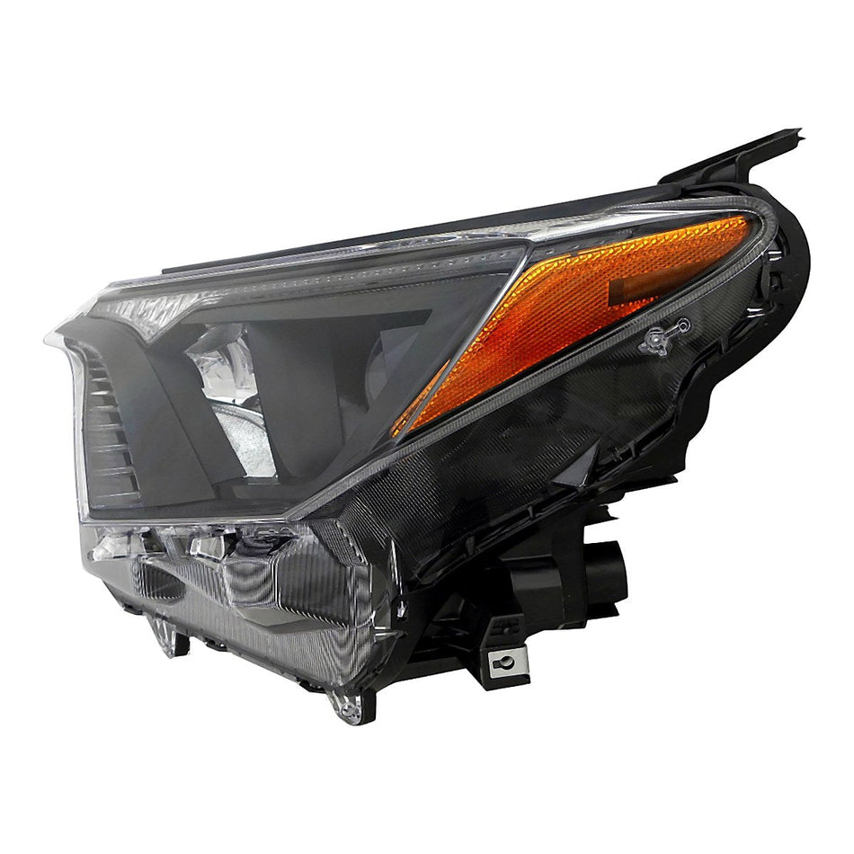 2016-2018 Toyota Rav4 Headlight Driver Side With Black Bezel Halogen North American Built – TO2502268-2