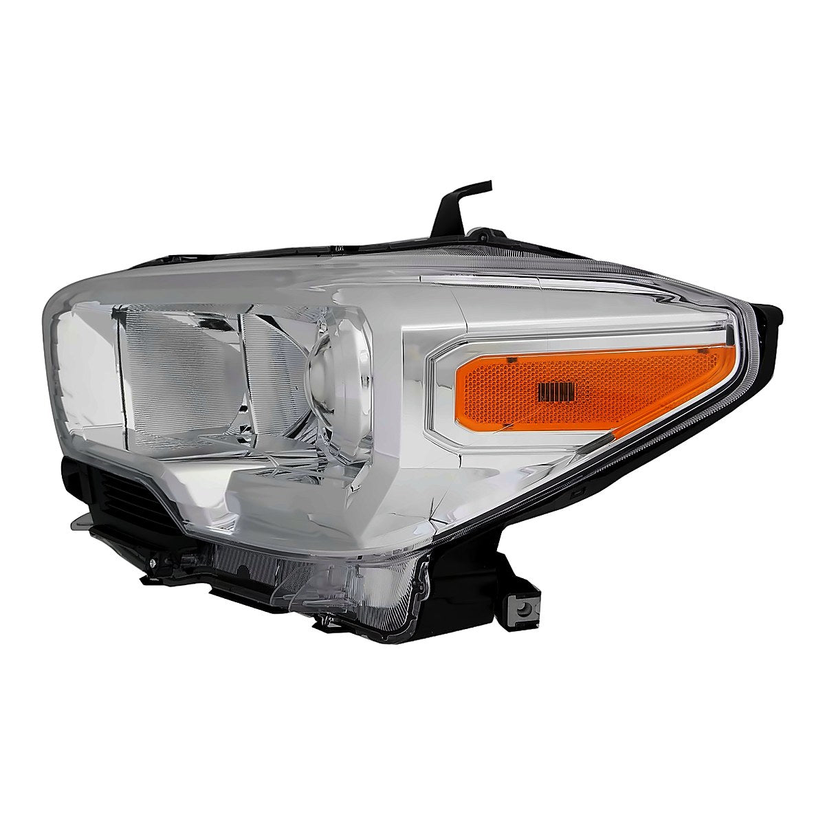 2019-2023 Toyota Tacoma Headlight Driver Side Halogen Chrome Without Led Drl Base Sr Models Without Fog Lights – Detail View (TO2502284)