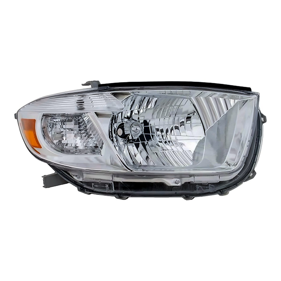2008-2010 Toyota Highlander Headlight Passenger Side Japan Built Base-Ltd-Se Models – Front View (TO2503176)