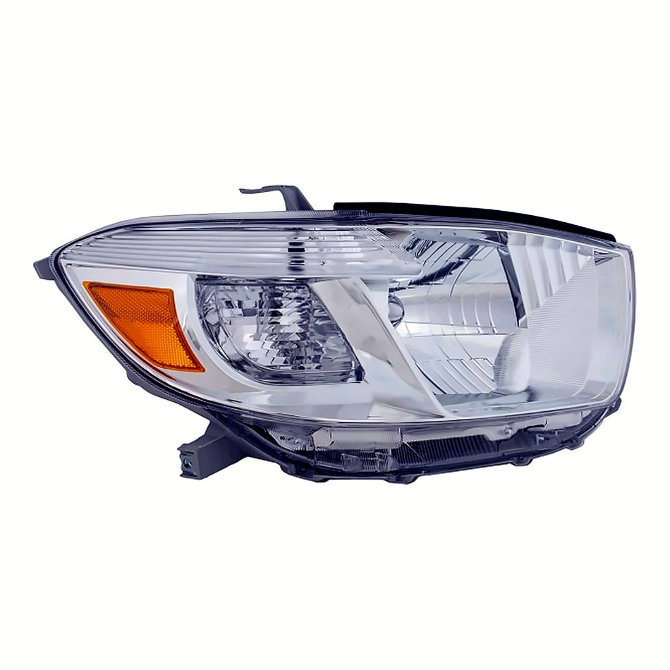 2008-2010 Toyota Highlander Headlight Passenger Side Japan Built Base-Ltd-Se Models – Side View (TO2503176)