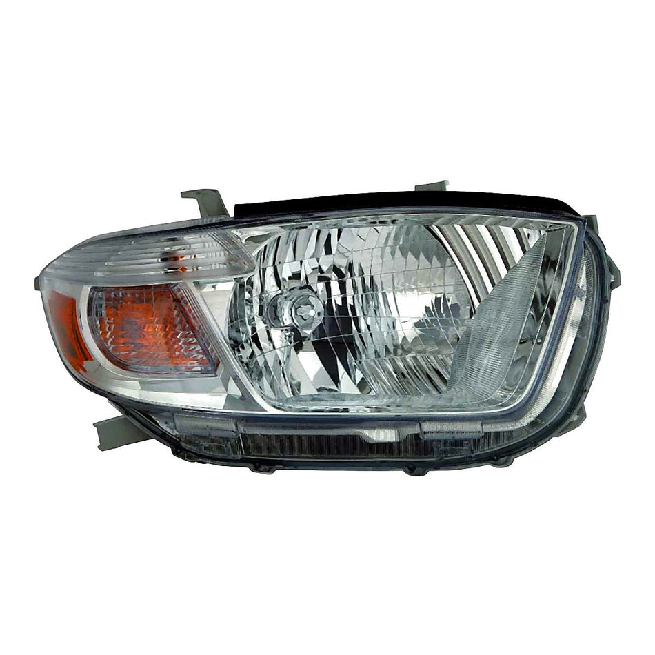 2010 Toyota Highlander Headlight Passenger Side Base/Ltd/Se Mdl Usa Built – TO2503201