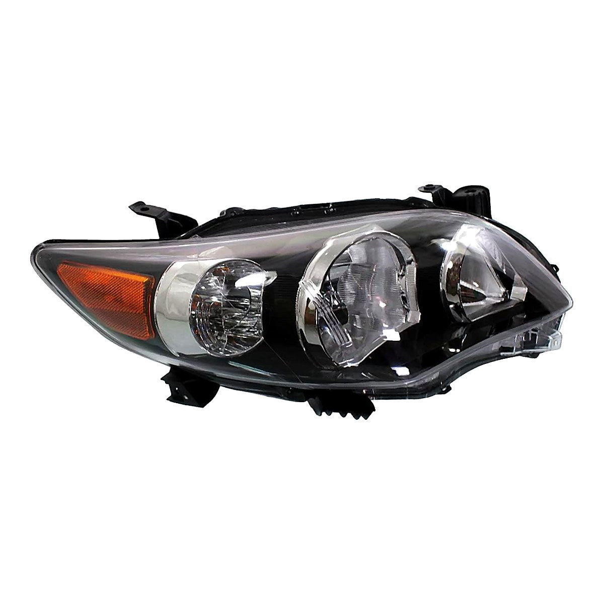 2011-2013 Toyota Corolla_Sedan Headlight Passenger Side Us Built Black Bezel S/Srx – TO2503204-3