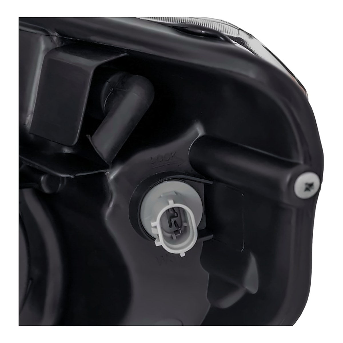 2014-2017 Toyota Tundra Headlight Passenger Side With Level Adjuster Halogen – Back View (TO2503219)