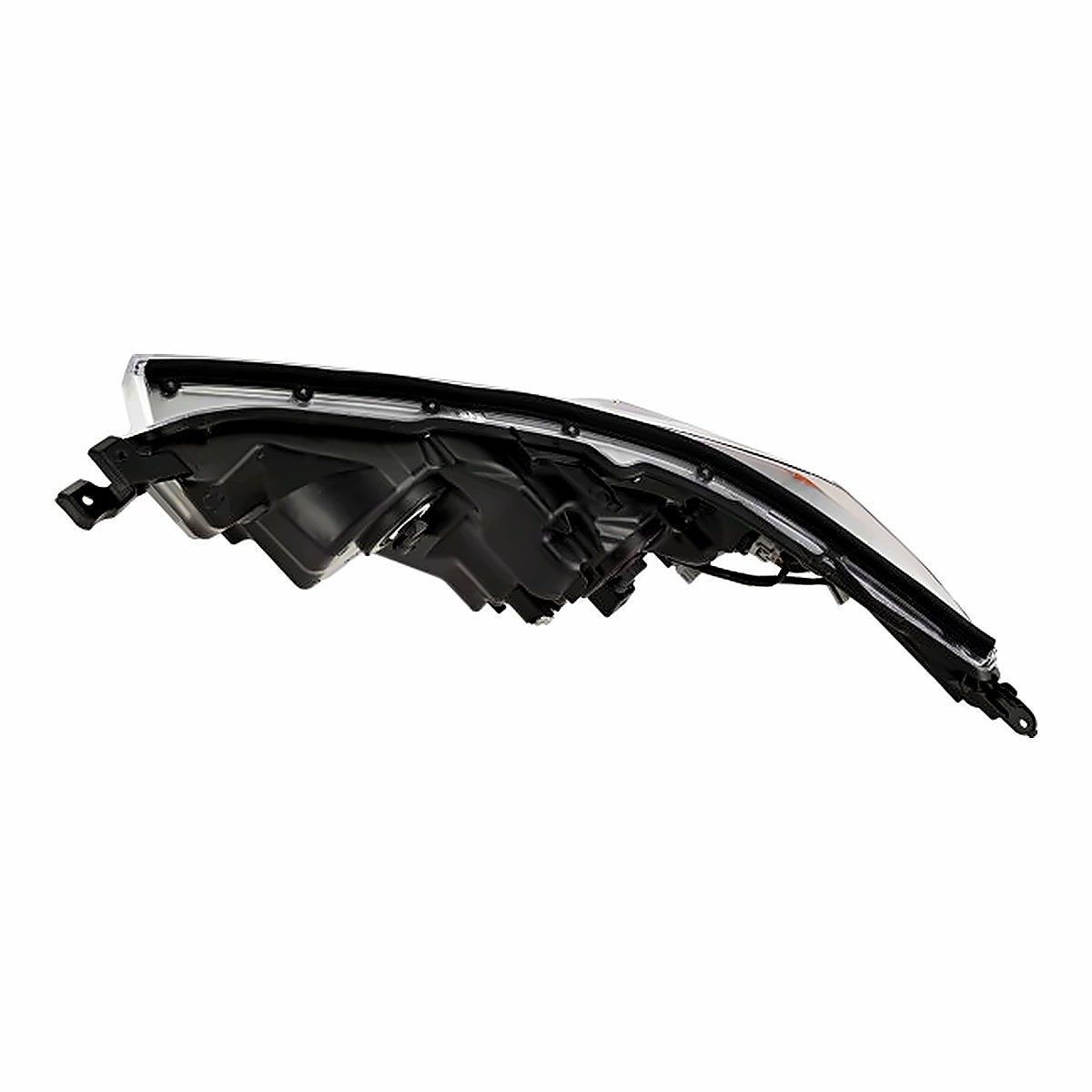 2014-2016 Toyota Highlander Headlight Passenger Side With Bright Chrome Bezel – Detail View (TO2503221)