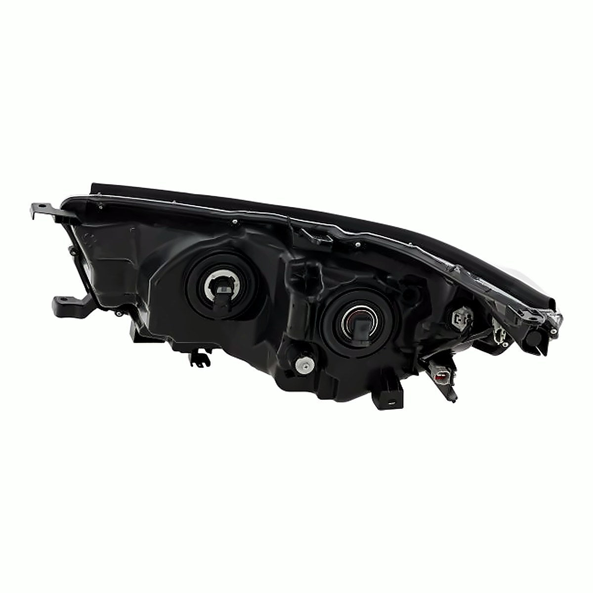 2014-2016 Toyota Highlander Headlight Passenger Side With Bright Chrome Bezel – Back View (TO2503221)