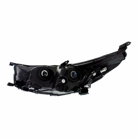 2014-2016 Toyota Highlander Headlight Passenger Side With Smoked Chrome Bezel – Close-Up View (TO2503225)