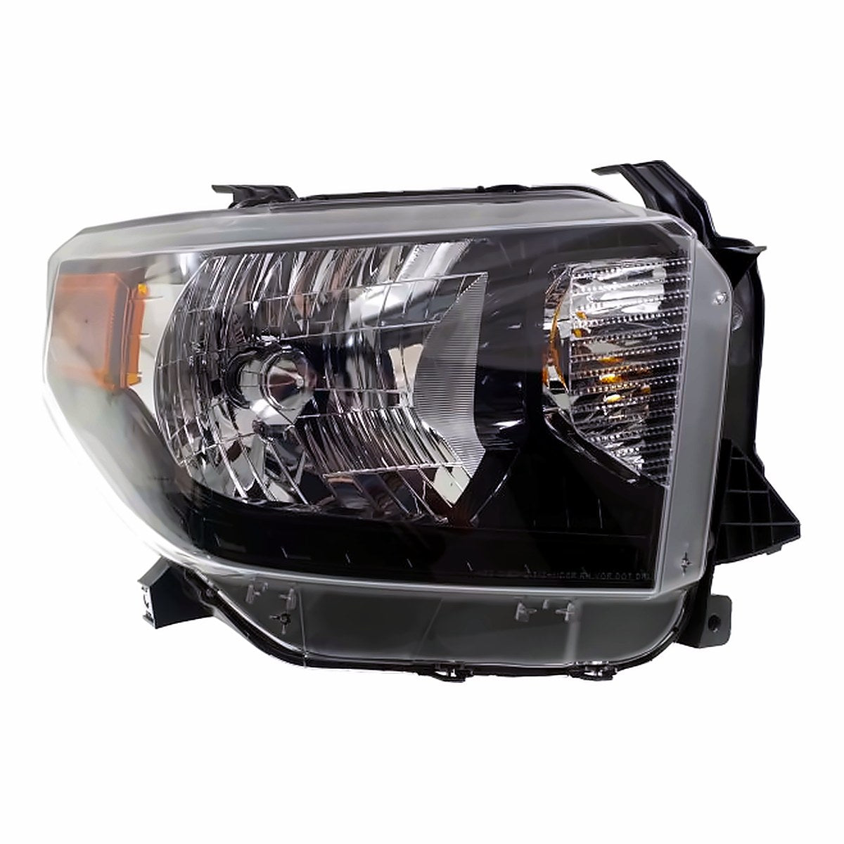 2014-2017 Toyota Tundra Headlight Passenger Side With Black Bezel Without Led Running Lamp – Front View (TO2503235)
