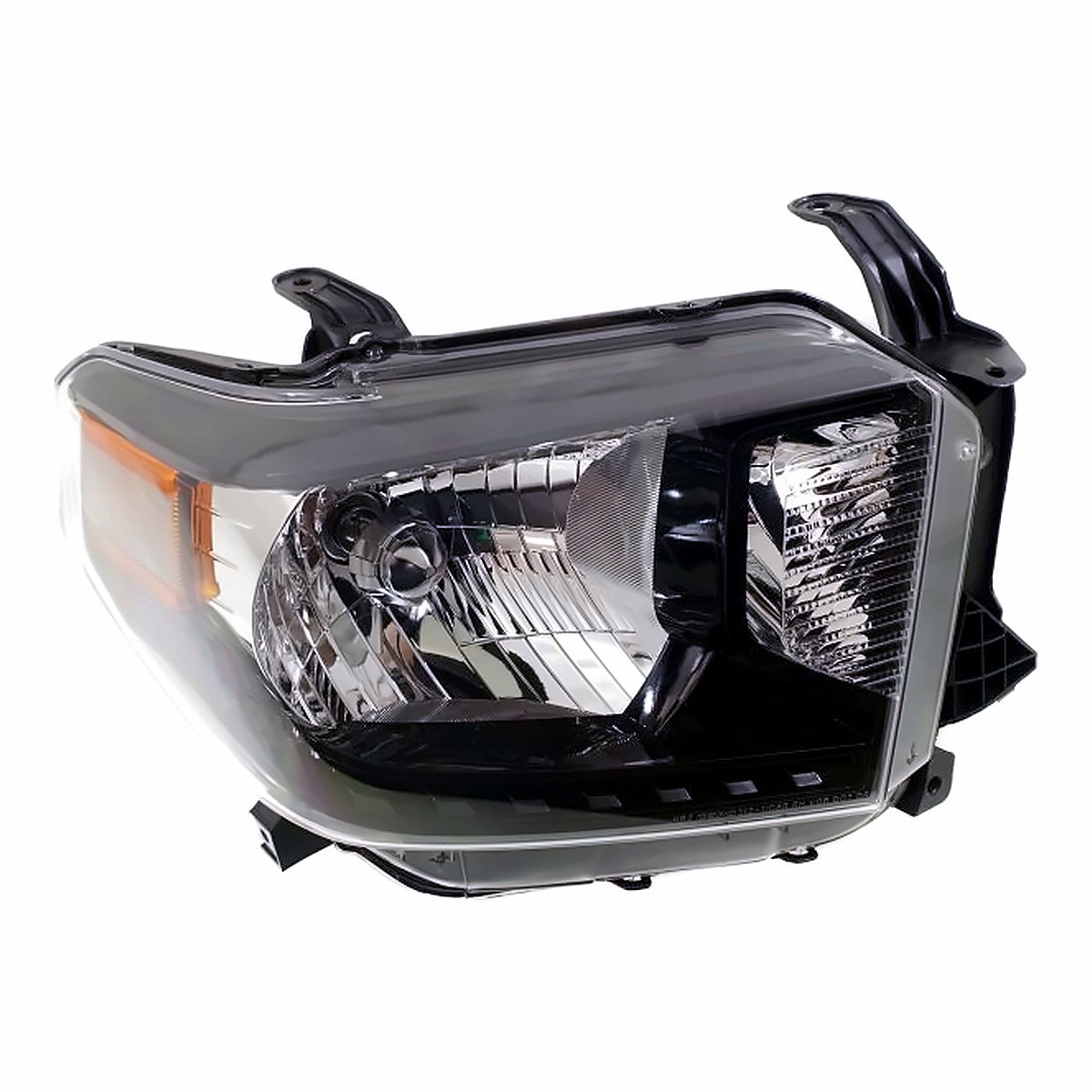 2014-2017 Toyota Tundra Headlight Passenger Side With Black Bezel Without Led Running Lamp – Detail View (TO2503235)