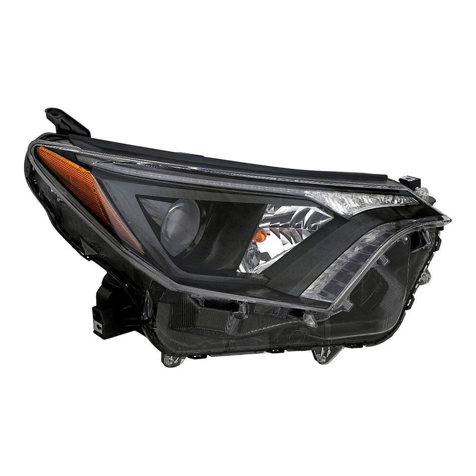 2016-2018 Toyota Rav4 Headlight Passenger Side With Black Bezel Halogen North American Built – TO2503268
