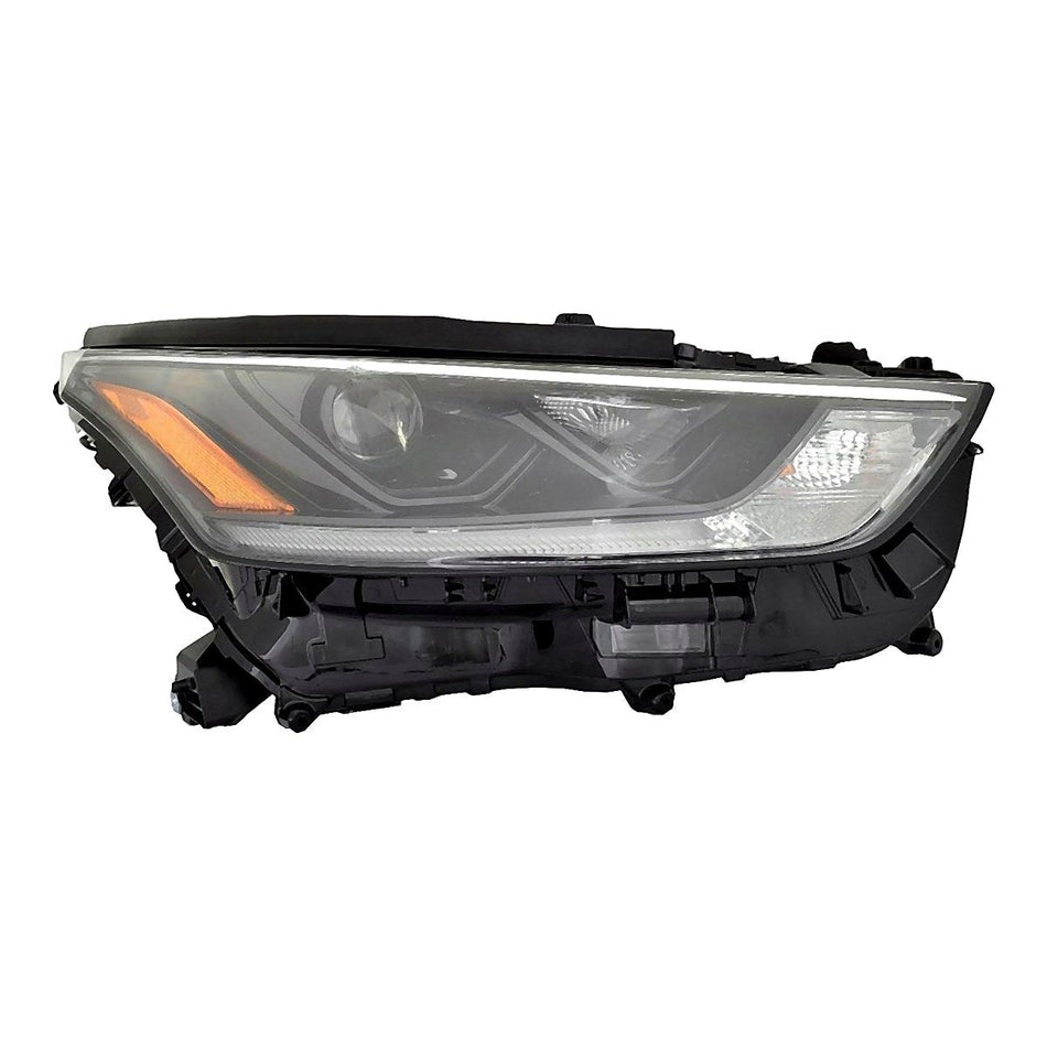 2021 Toyota Highlander Hybrid Headlight Passenger Side - product view, Part TO2503302