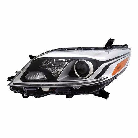 2015-2020 Toyota Sienna Headlight Driver Side Hid Chrome Bezel – Front View (TO2518154)