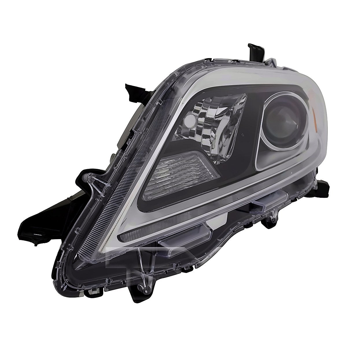 2015-2020 Toyota Sienna Headlight Driver Side Hid Chrome Bezel – Side View (TO2518154)