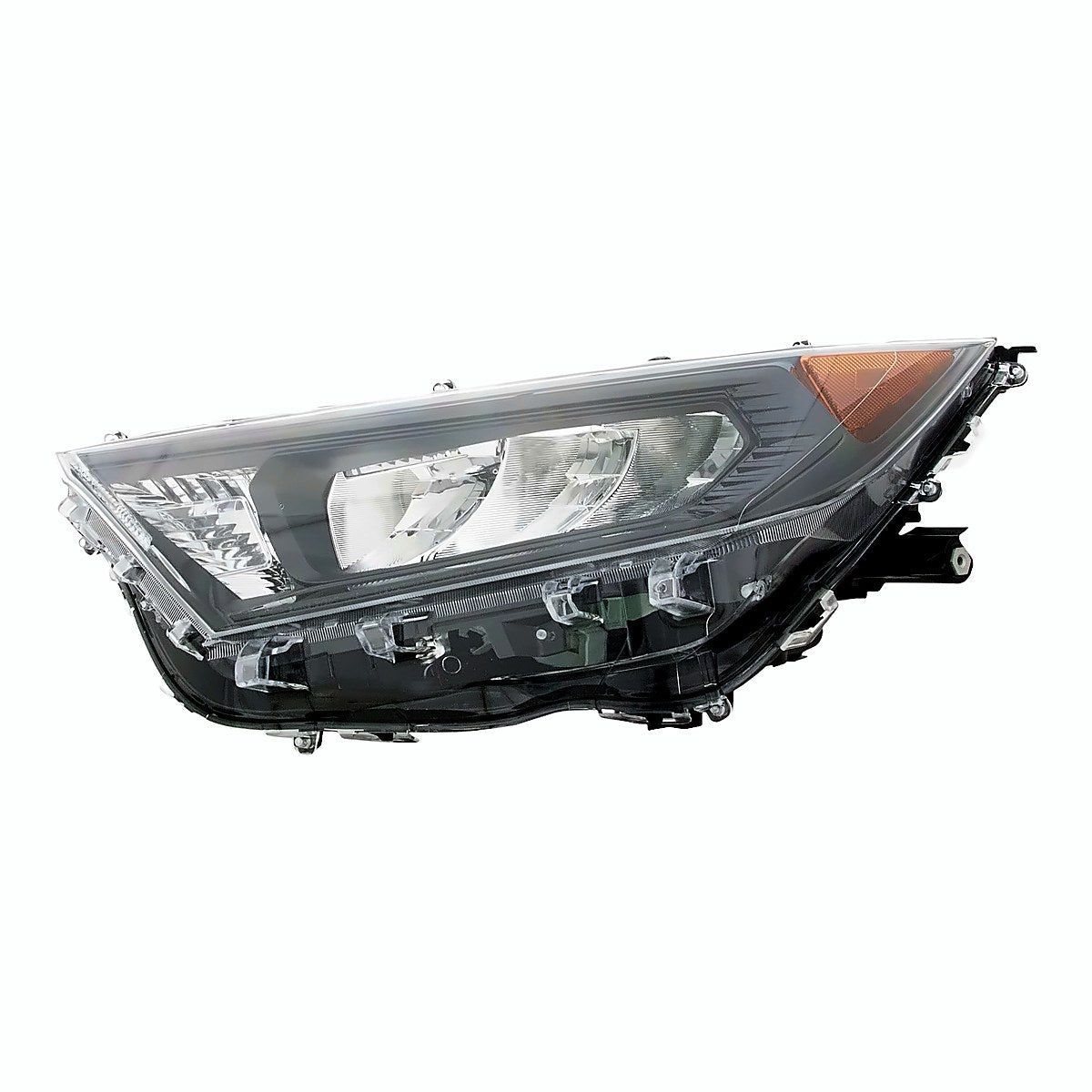 2019-2024 Toyota Rav4 Headlight Driver Side Led With Black Housing Japan Built – Detail View (TO2518200)
