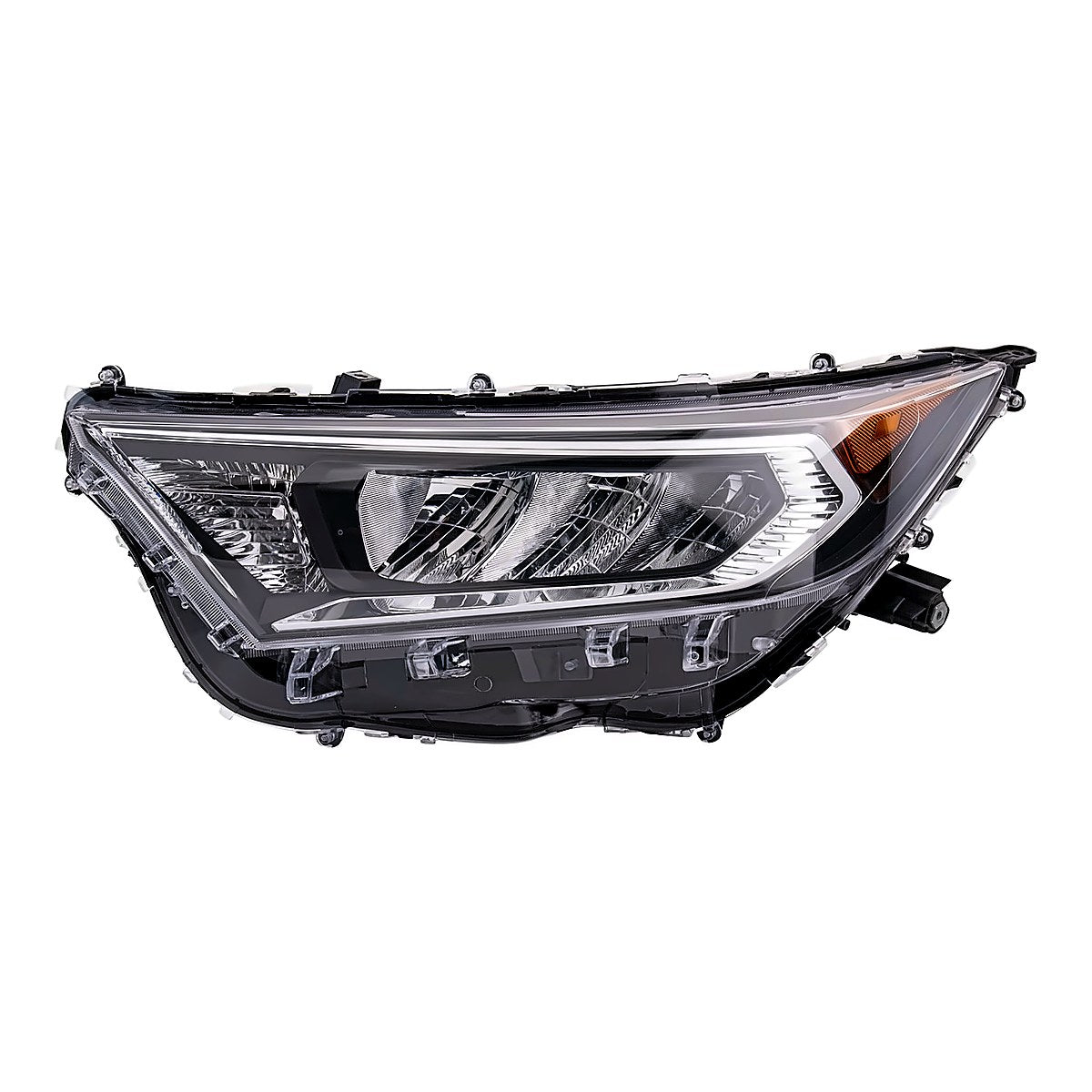 2019-2022 Toyota Rav4 Headlight Driver Side Led With Chrome Housing Japan Built – Front View (TO2518201)