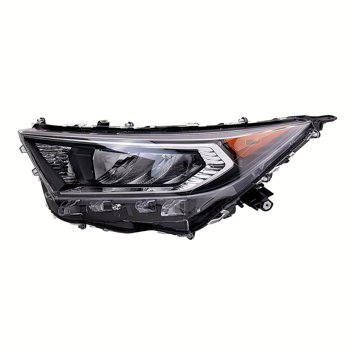 2019-2022 Toyota Rav4 Headlight Driver Side Led With Chrome Housing Japan Built – Side View (TO2518201)