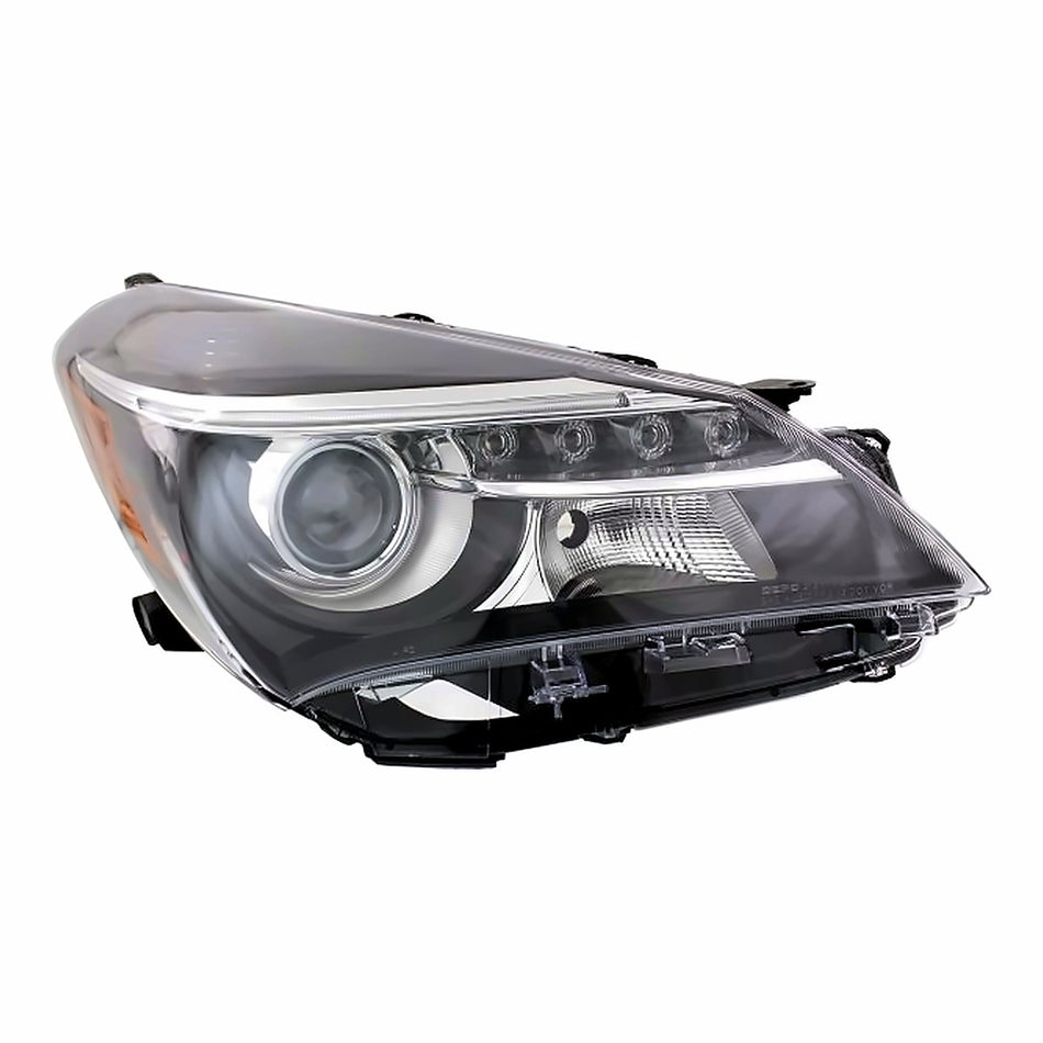 2015-2017 Toyota Yaris_Hatchback Headlight Passenger Side Halogen With Led Drl Se Model – Front View (TO2519151)