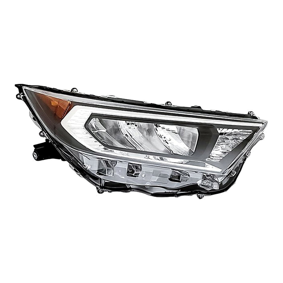 2019-2024 Toyota Rav4 Headlight Passenger Side Led With Chrome Housing Japan Built – TO2519201