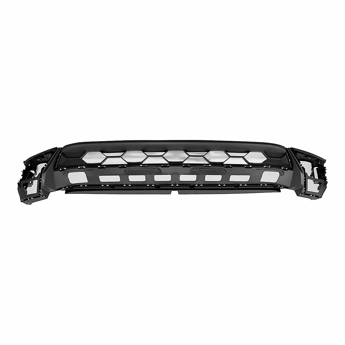 2018-2021 Volkswagen Tiguan Grille Support (Lower Center Grille/ Bezels Mounted To This Piece) Without R-Line Textured Black – Front View (VW1015107)