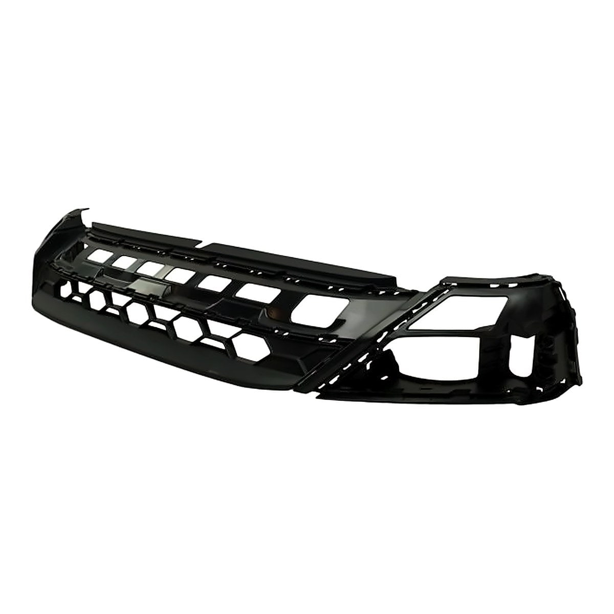 2018-2021 Volkswagen Tiguan Grille Support (Lower Center Grille/ Bezels Mounted To This Piece) Without R-Line Textured Black – Side View (VW1015107)
