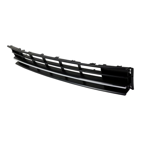 2016-2019 Volkswagen Passat Grille Lower Center Textured Black With Chrome Bar Without Sensor/Gt/R-Line – Side View (VW1036141)