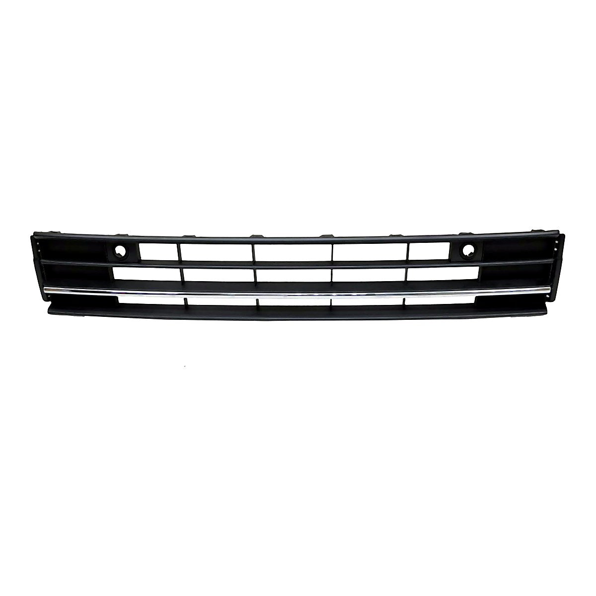 2016-2019 Volkswagen Passat Grille Lower Center Textured Black With Chrome Bar With Sensor Without Gt/R-Line – VW1036142