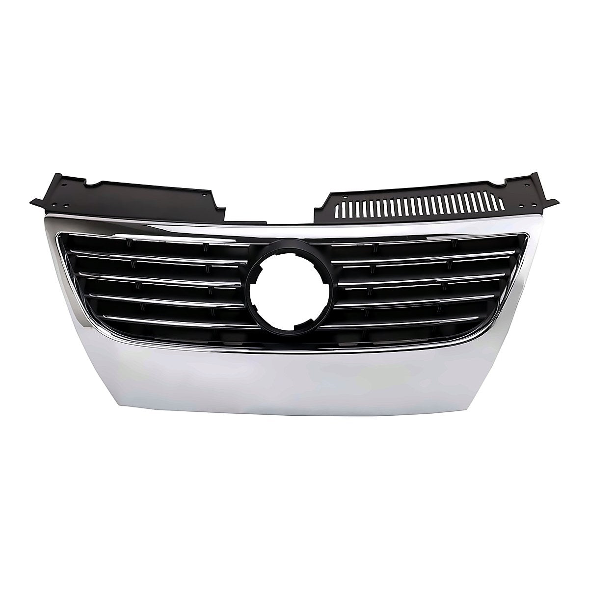2006-2010 Volkswagen Passat Grille Chrome/Black Requires 150Mm Emblem And Trim Ring – Front View (VW1200142)