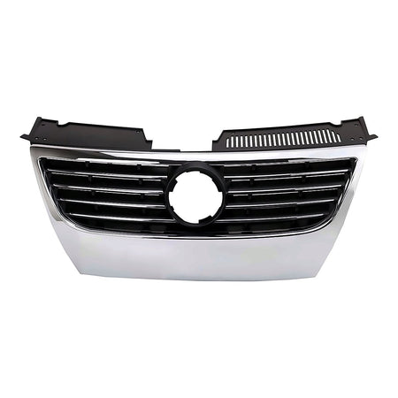 2006-2010 Volkswagen Passat Grille Chrome/Black Requires 150Mm Emblem And Trim Ring – Front View (VW1200142)