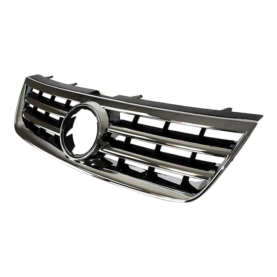 2004-2007 Volkswagen Touareg Grille Satin-Black With Chrome Frontame Plastic – Side View (VW1200143)
