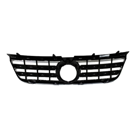 2004-2007 Volkswagen Touareg Grille Satin-Black With Chrome Frontame Plastic – Back View (VW1200143)