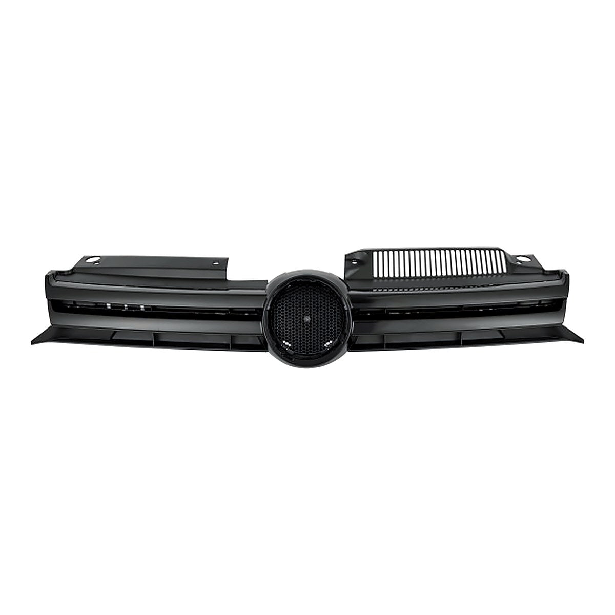 2010-2014 Volkswagen Golf Grille Black With Painted Black Molding – Front View (VW1200150)