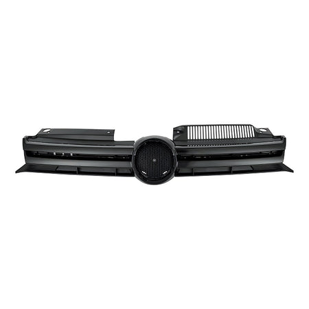2010-2014 Volkswagen Golf Grille Black With Painted Black Molding – Front View (VW1200150)