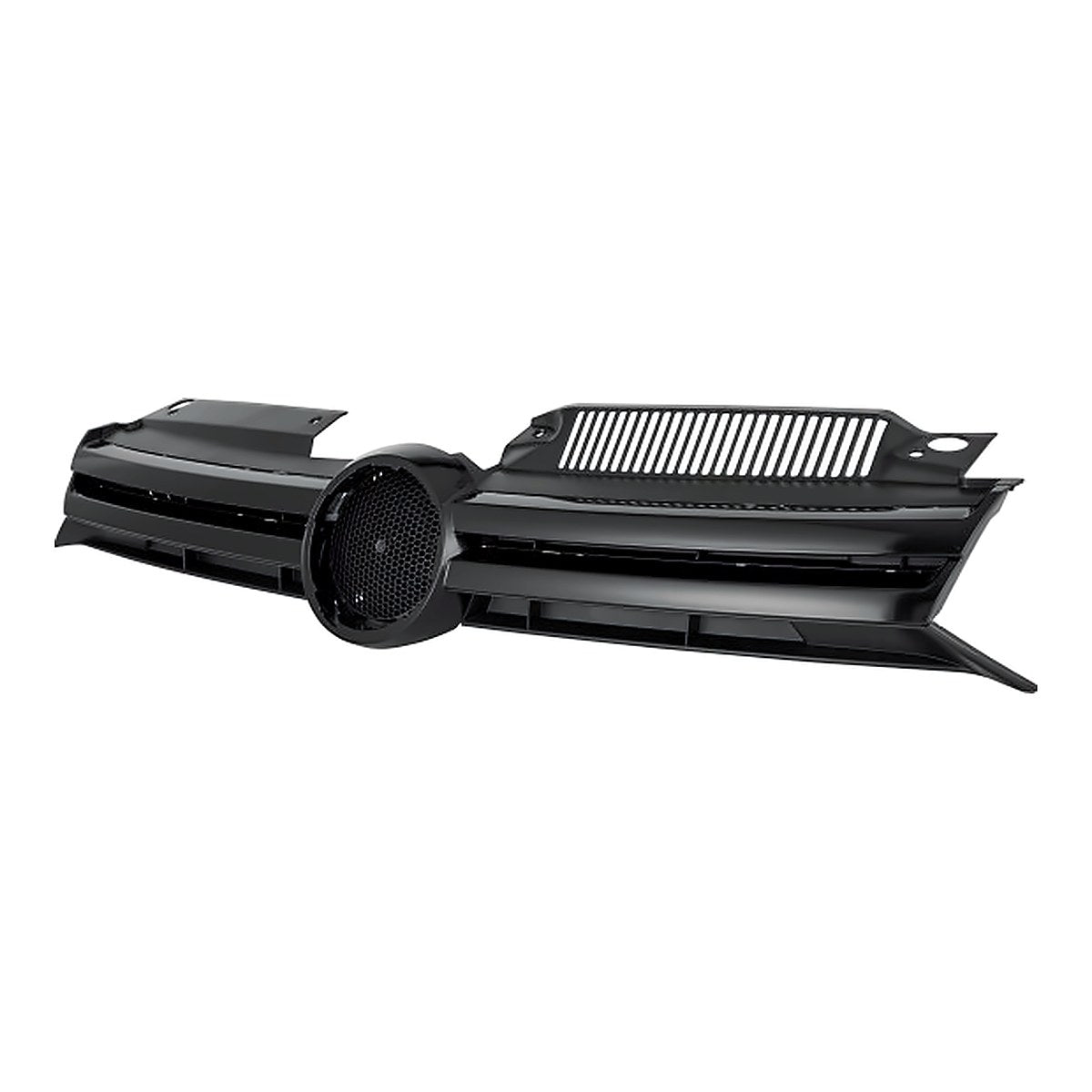 2010-2014 Volkswagen Golf Grille Black With Painted Black Molding – Side View (VW1200150)