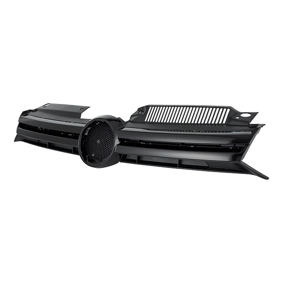 2010-2014 Volkswagen Golf Grille Black With Painted Black Molding – Side View (VW1200150)