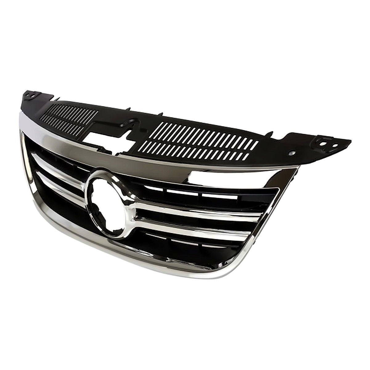 2009-2011 Volkswagen Tiguan Grille Black With Chrome Moulding – Side View (VW1200152)