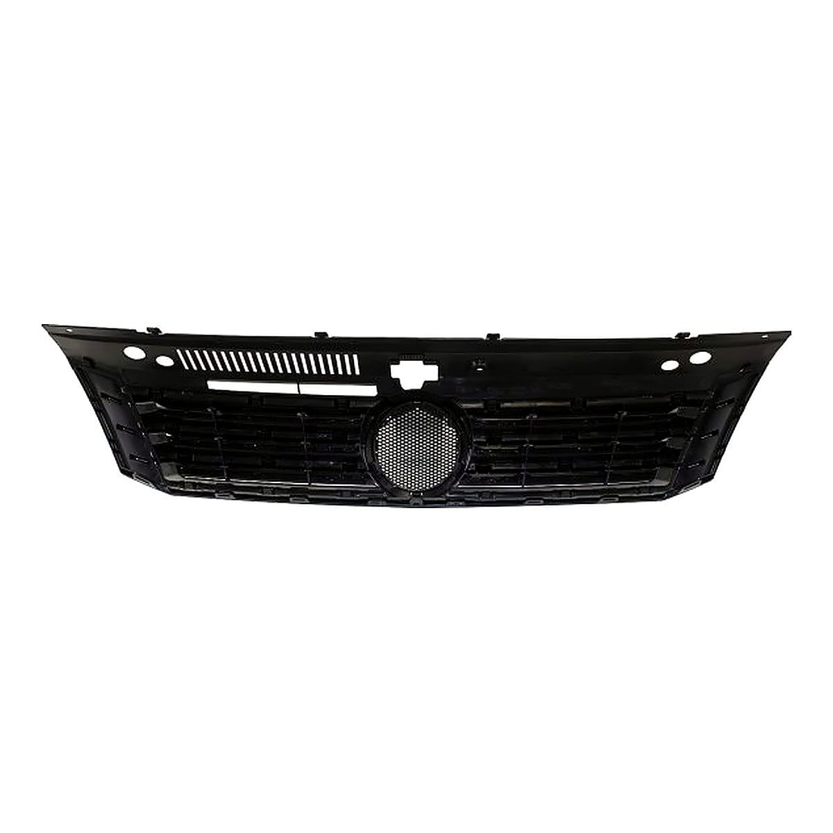 2012-2015 Volkswagen Passat Grille Painted-Black With 6 Vertical Chrome Mldg Strips – Back View (VW1200153)