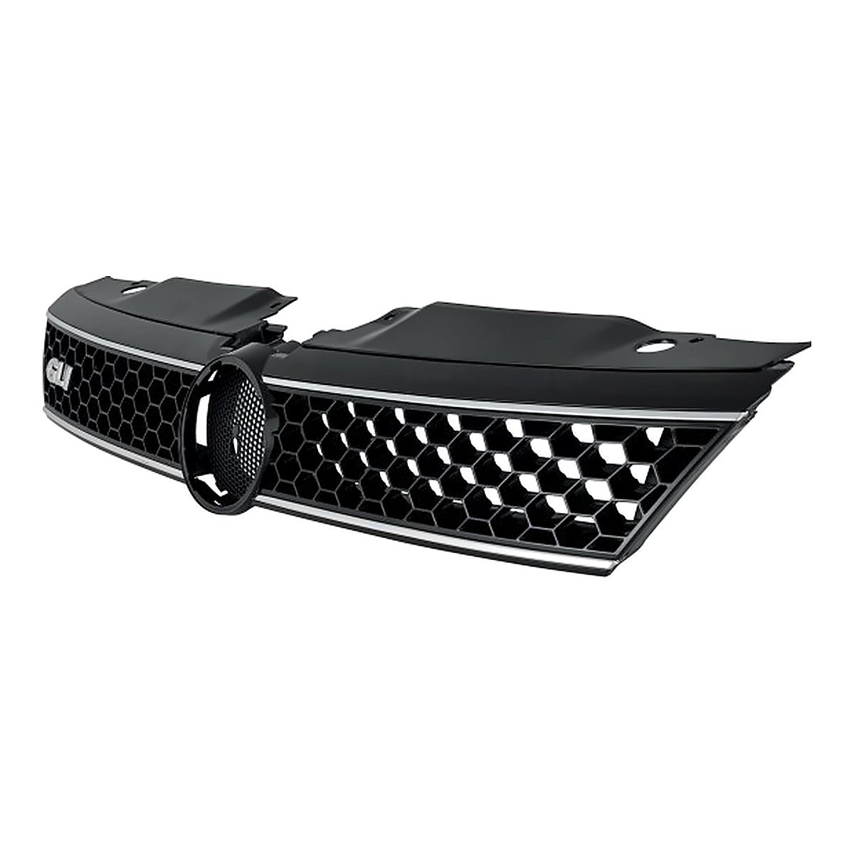 2011-2014 Volkswagen Jetta Grille Black/Chrome With Honeycomb Mesh – Side View (VW1200157)
