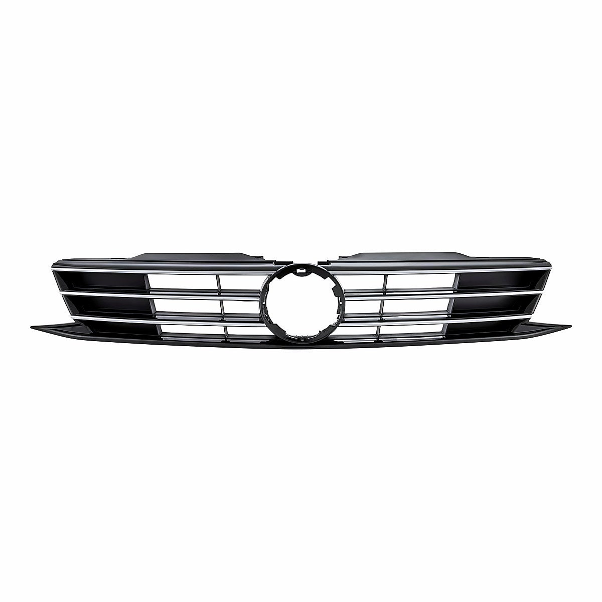 2015-2018 Volkswagen Jetta Grille Black With Chrome Moulding Exclude Gli Without Collision Warning Sdn Same As Vw1200168 – Front View (VW1200165)