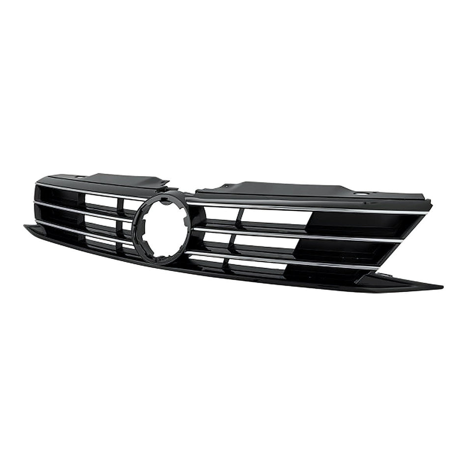 2015-2018 Volkswagen Jetta Grille Black With Chrome Moulding Exclude Gli With Collision Warning Sdn Same As Vw1200165 – Side View (VW1200168)