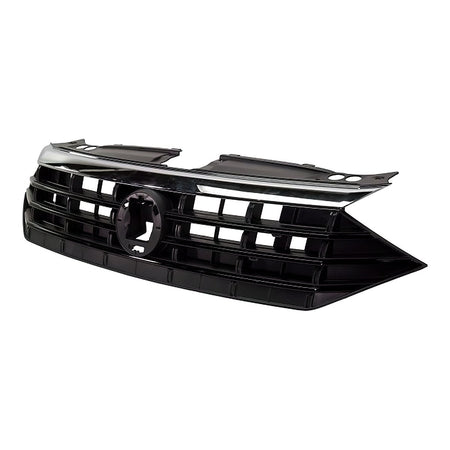 2019-2021 Volkswagen Jetta Grille Chrome Upper Moulding/Black Lower Moulding For R-Line Model – Side View (VW1200175)