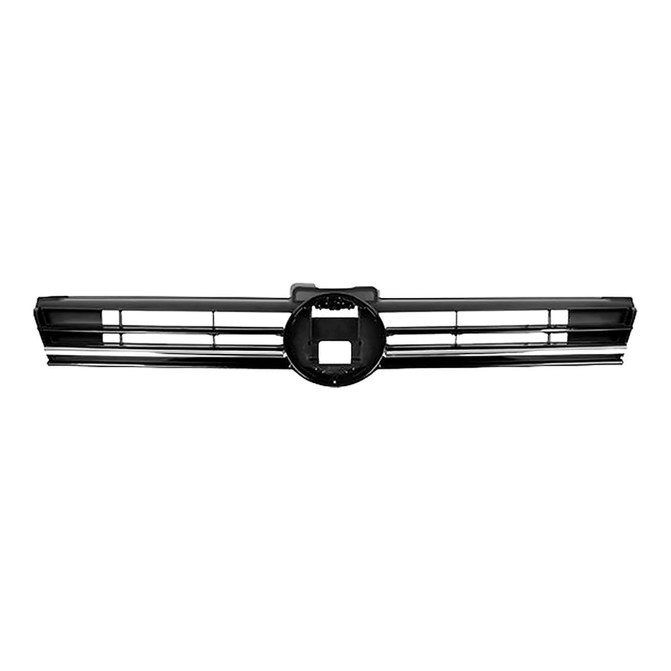 2018-2021 Volkswagen Golf_Hatchback Grille Primed Black With Chrome Moulding – Front View (VW1200176)