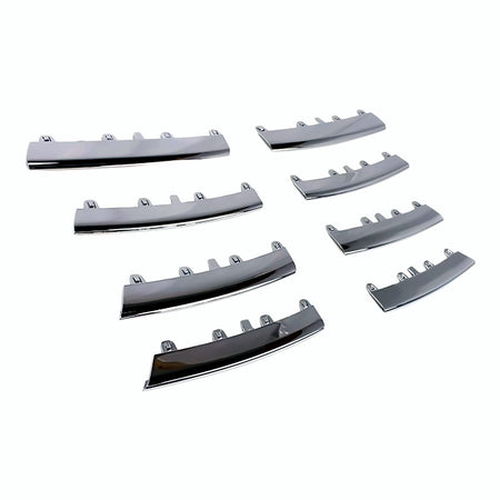 2005-2010 Volkswagen Jetta Grille Moulding Kit Chrome (8Pc/Set) – Side View (VW1211100)