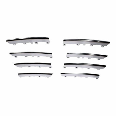 2005-2010 Volkswagen Jetta Grille Moulding Kit Chrome (8Pc/Set) – Detail View (VW1211100)