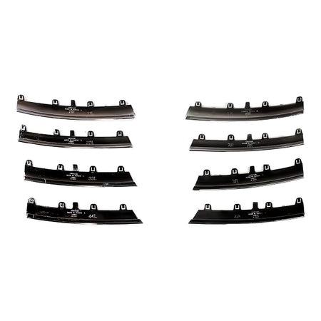 2005-2010 Volkswagen Jetta Grille Moulding Kit Chrome (8Pc/Set) – Back View (VW1211100)