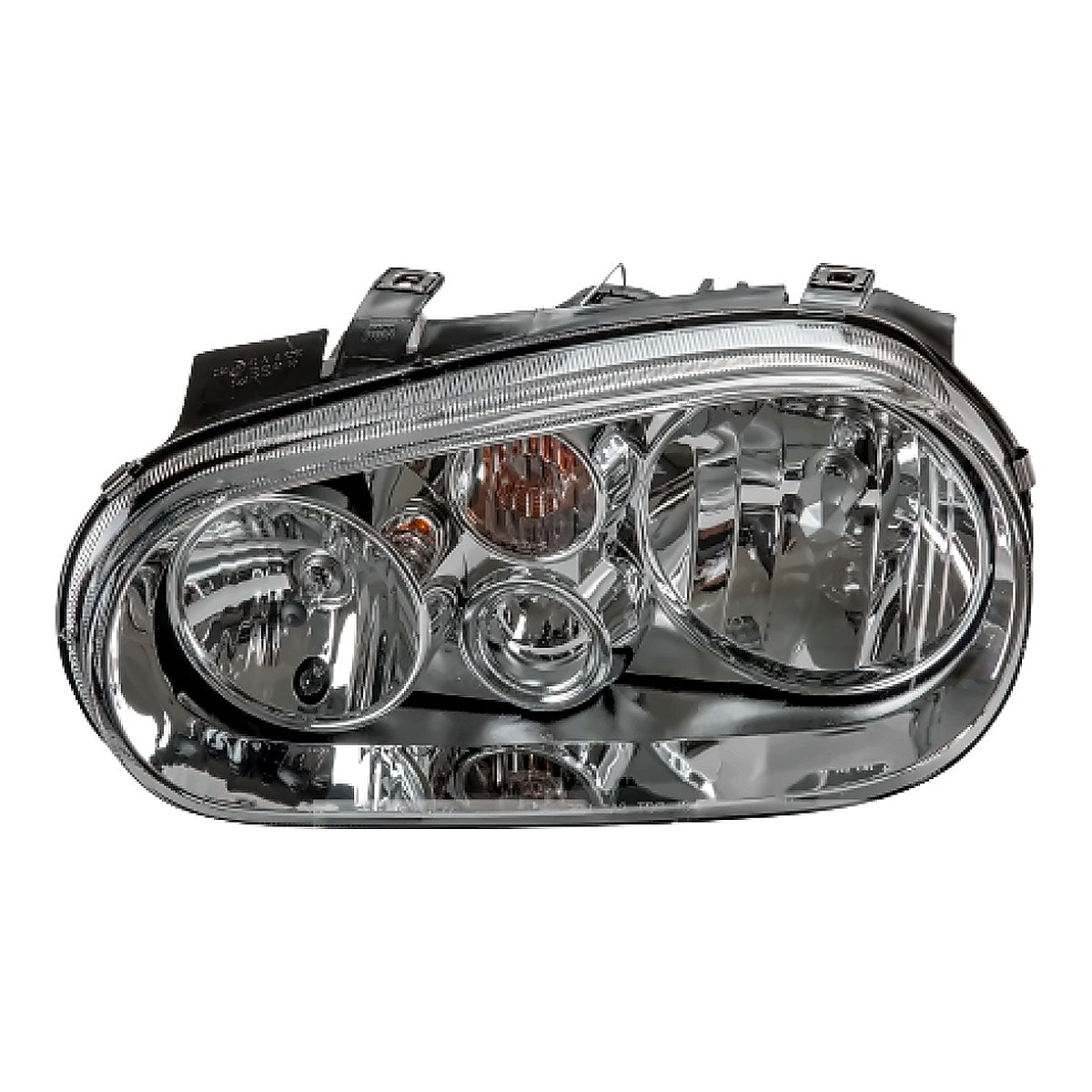1999-2002 Volkswagen Golf Headlight Driver Side Without Fog (Chrome Bezel) – Side View (VW2502113)