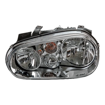 1999-2002 Volkswagen Golf Headlight Driver Side Without Fog (Chrome Bezel) – Side View (VW2502113)