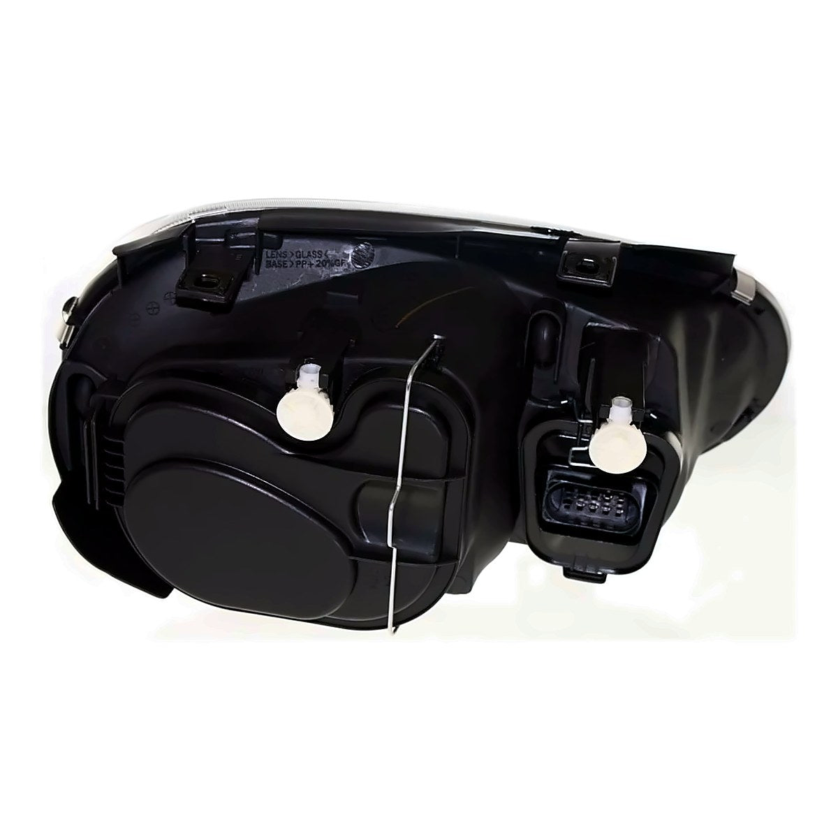 1999-2002 Volkswagen Golf Headlight Driver Side Without Fog (Chrome Bezel) – Back View (VW2502113)
