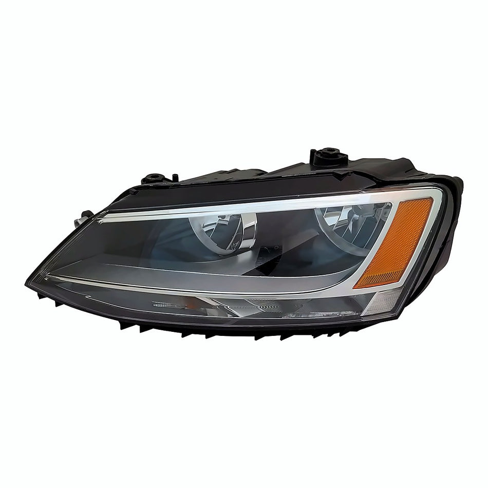 2011-2016 Volkswagen Jetta Headlight Driver Side Halogen – Front View (VW2502146)
