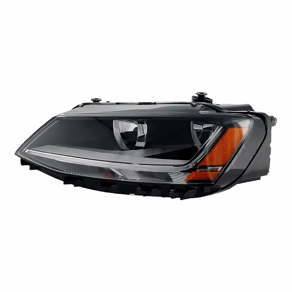 2017-2018 Volkswagen Jetta Headlight Driver Side Halogen Without Directional Beam Sdn – Front View (VW2502168)