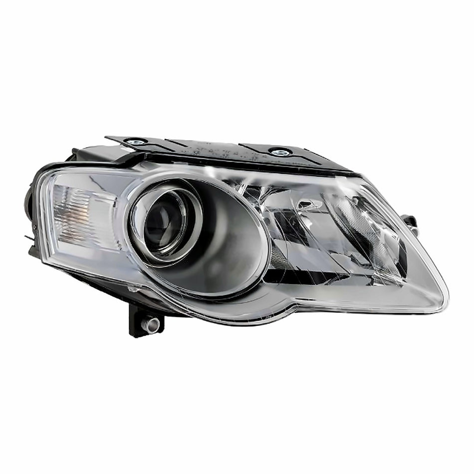 2006-2010 Volkswagen Passat Headlight Passenger Side Halogen (Hella Brand) – Front View (VW2503130)