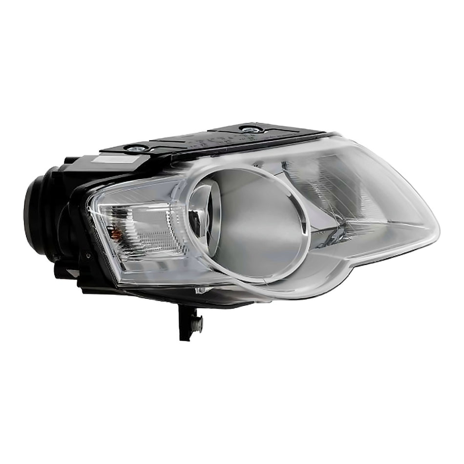 2006-2010 Volkswagen Passat Headlight Passenger Side Halogen (Hella Brand) – Side View (VW2503130)